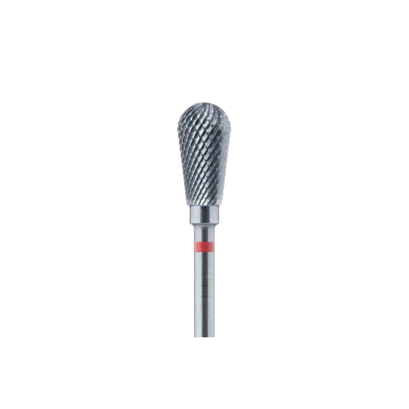Meisinger Tungsten Carbide Laboratory Cutter, HP, Cross Cut Pear, #77FX-060, 6.0 mm, Fine, Red, 1/Pk, HM77FX-060HP thumbnail 3