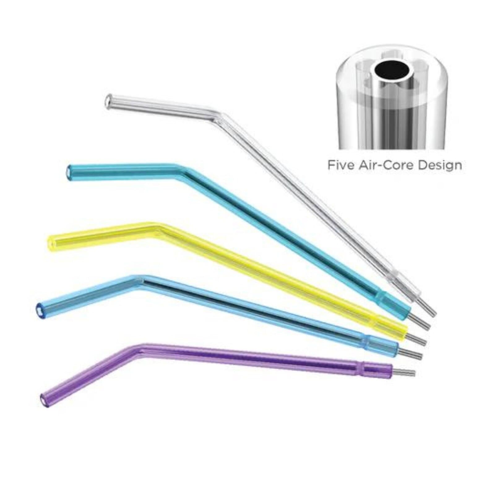 Pac-Dent TruTip Plus Air/Water Syringe Tips, Assorted Colors, Metal Core, 1500/Pk, 108-1500AST thumbnail 3