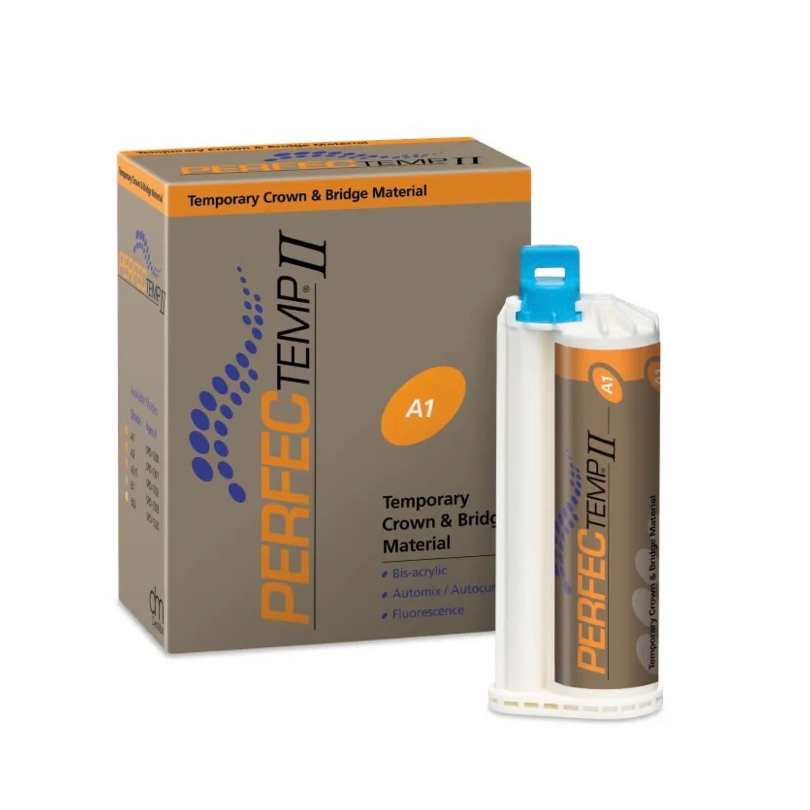 PERFECTemp II Automix Temporary Crown & Bridge Material Cartridge, Shade A1, 4:1 Self-Cure Bis-Acrylic, 50 mL, SPD1300 thumbnail 11