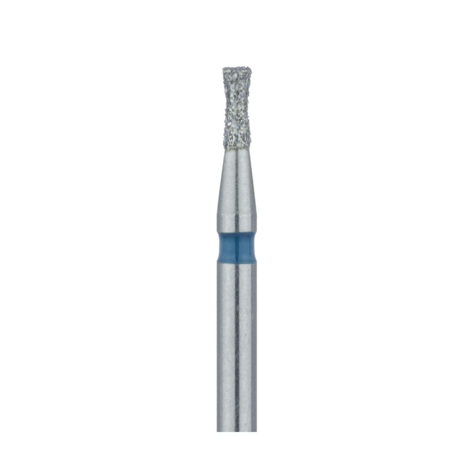 Meisinger 806-012-FG Diamond Bur, Hourglass/Double Inverted Cone, Medium Grit, Blue Ring, Friction Grip, 1.2 mm Head Diameter, 3.0 mm Head Length, 5/Pkg thumbnail 3