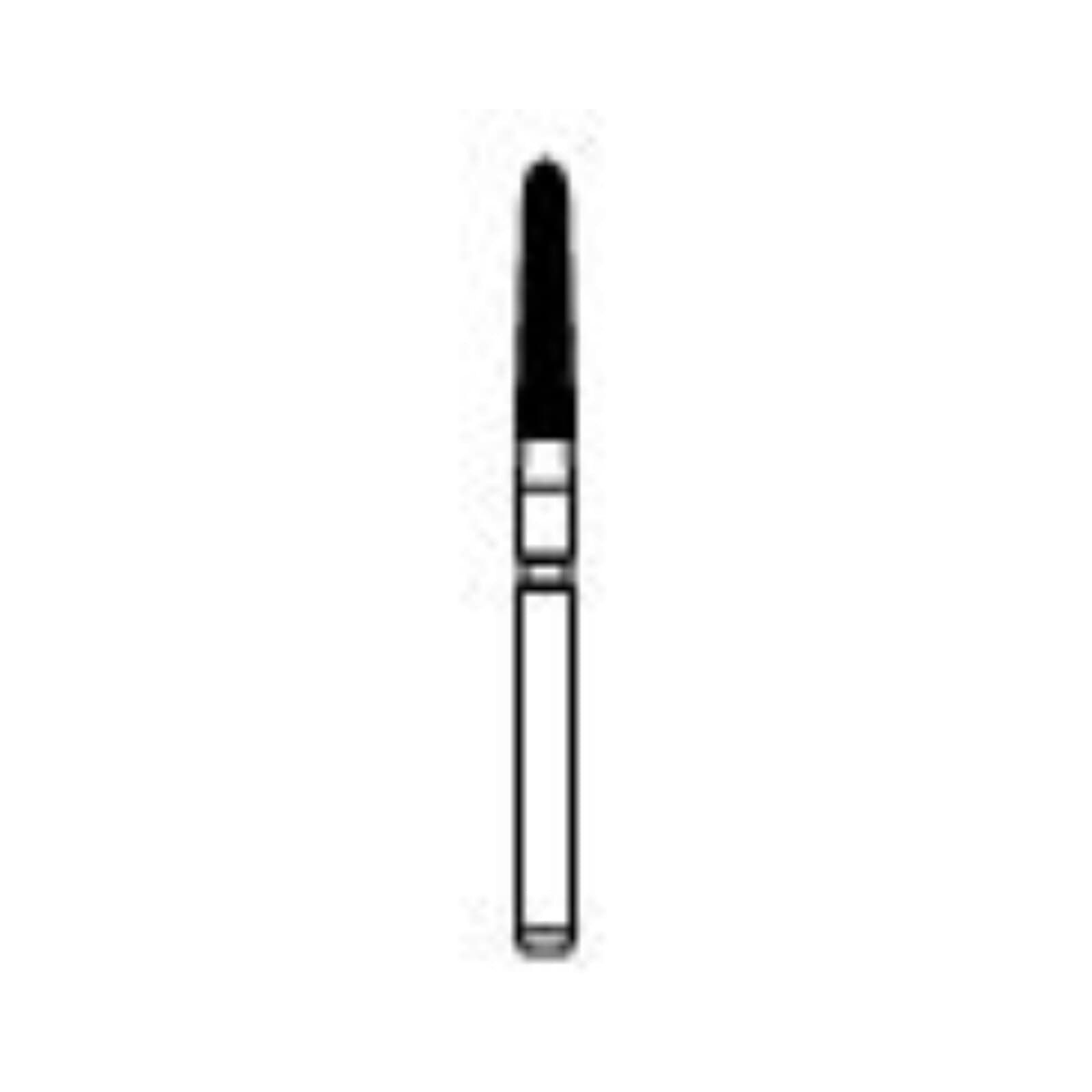 NTI 12-Fluted Trimming & Finishing Carbide Burs, FG, Curettage, #H283K-016, 1.6 mm, Red, 5/Pk thumbnail 3