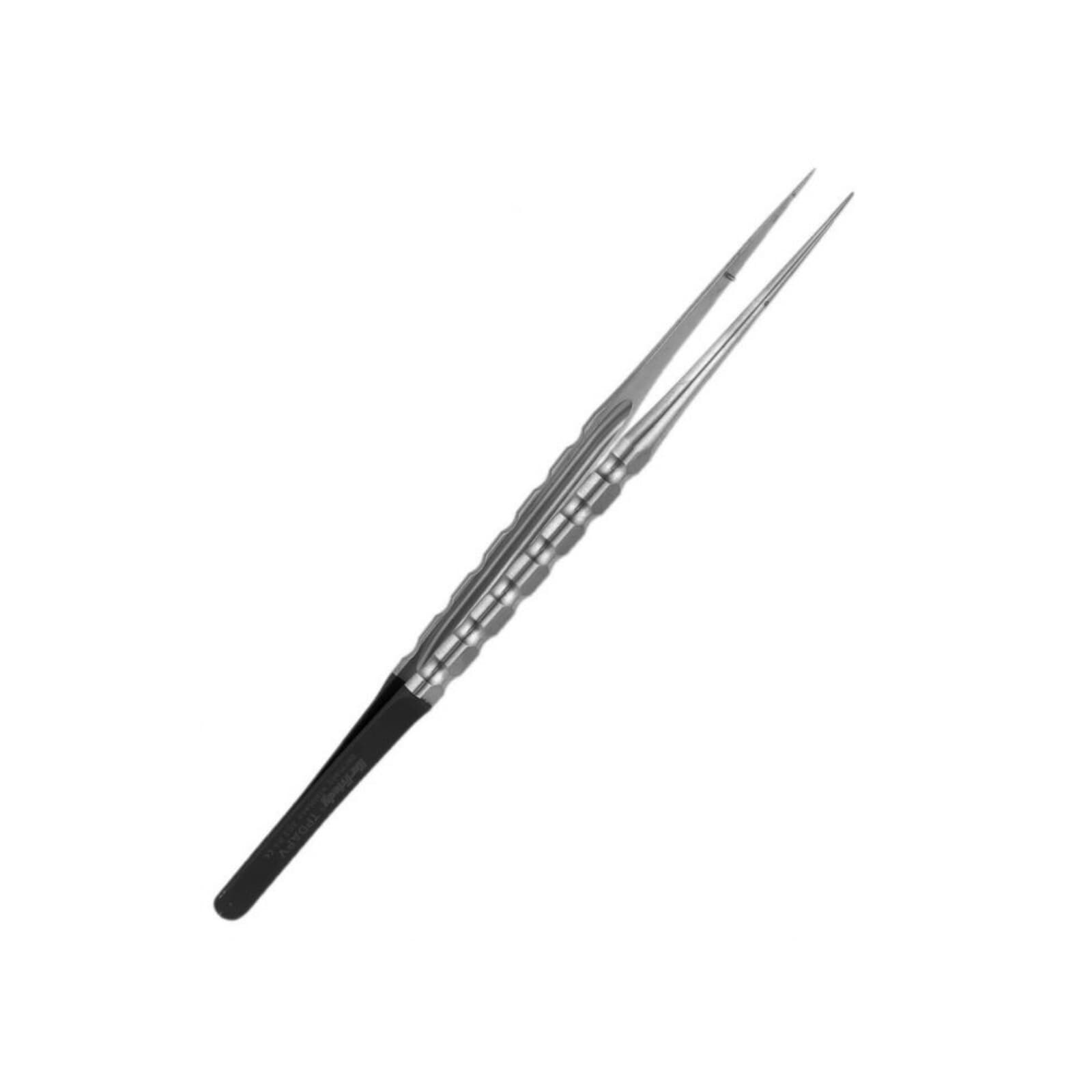 Hu-Friedy Plain Straight Diamond-Dusted Microsurgical Tissue Pliers, 7" (18cm), Stainless Steel, TPDAPV thumbnail 2