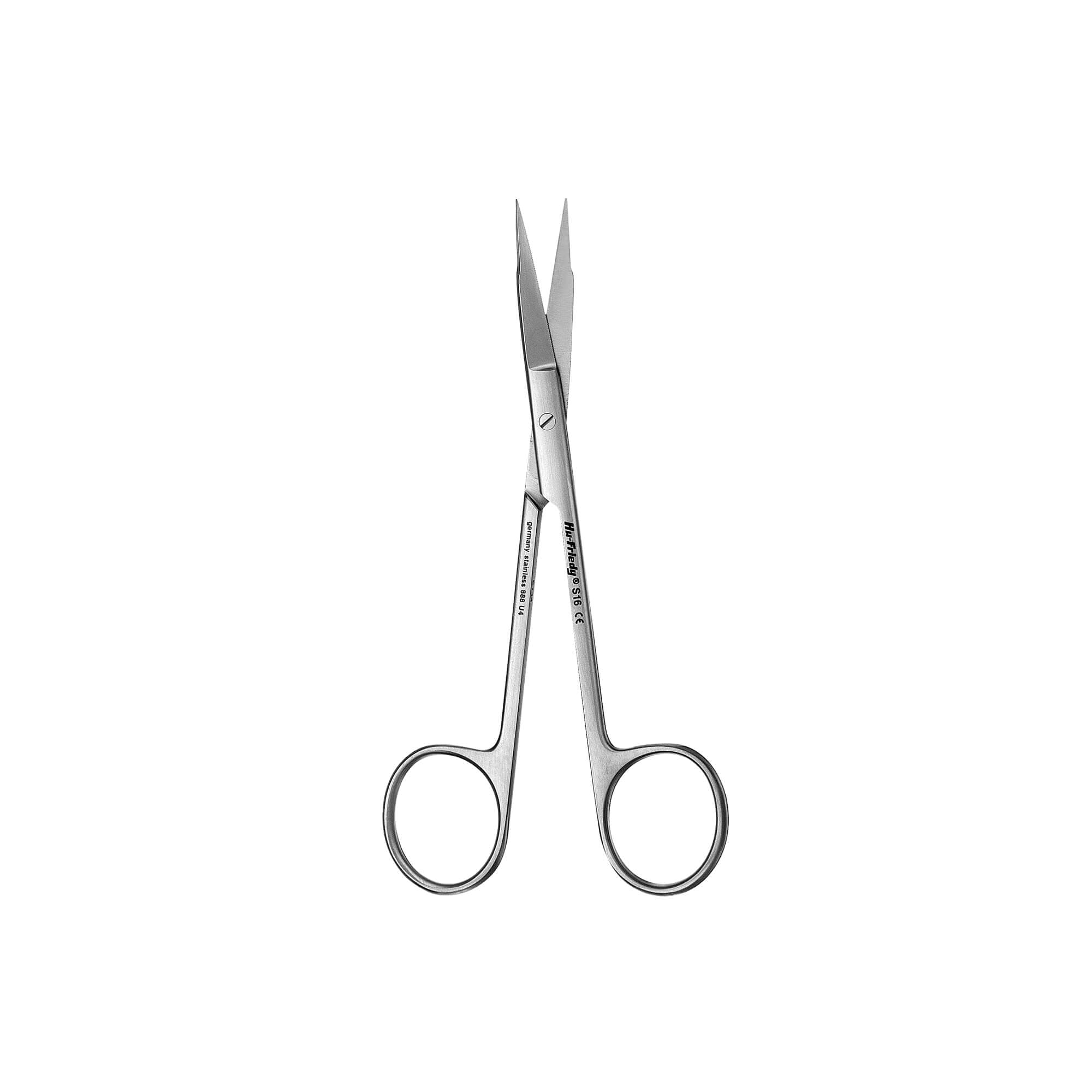 Hu-Friedy Goldman-Fox Scissors, Standard Series, Curved, 1 Serrated Blade, 5", #16, 1/Pk, S16 thumbnail 3