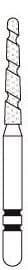 Two Striper TS2000 Diamond Bur, FG, Round-End Taper, #2003.9, Coarse, Green, 1.4 mm Major/0.9 mm Minor, 5/Pk, 2000039 thumbnail 3