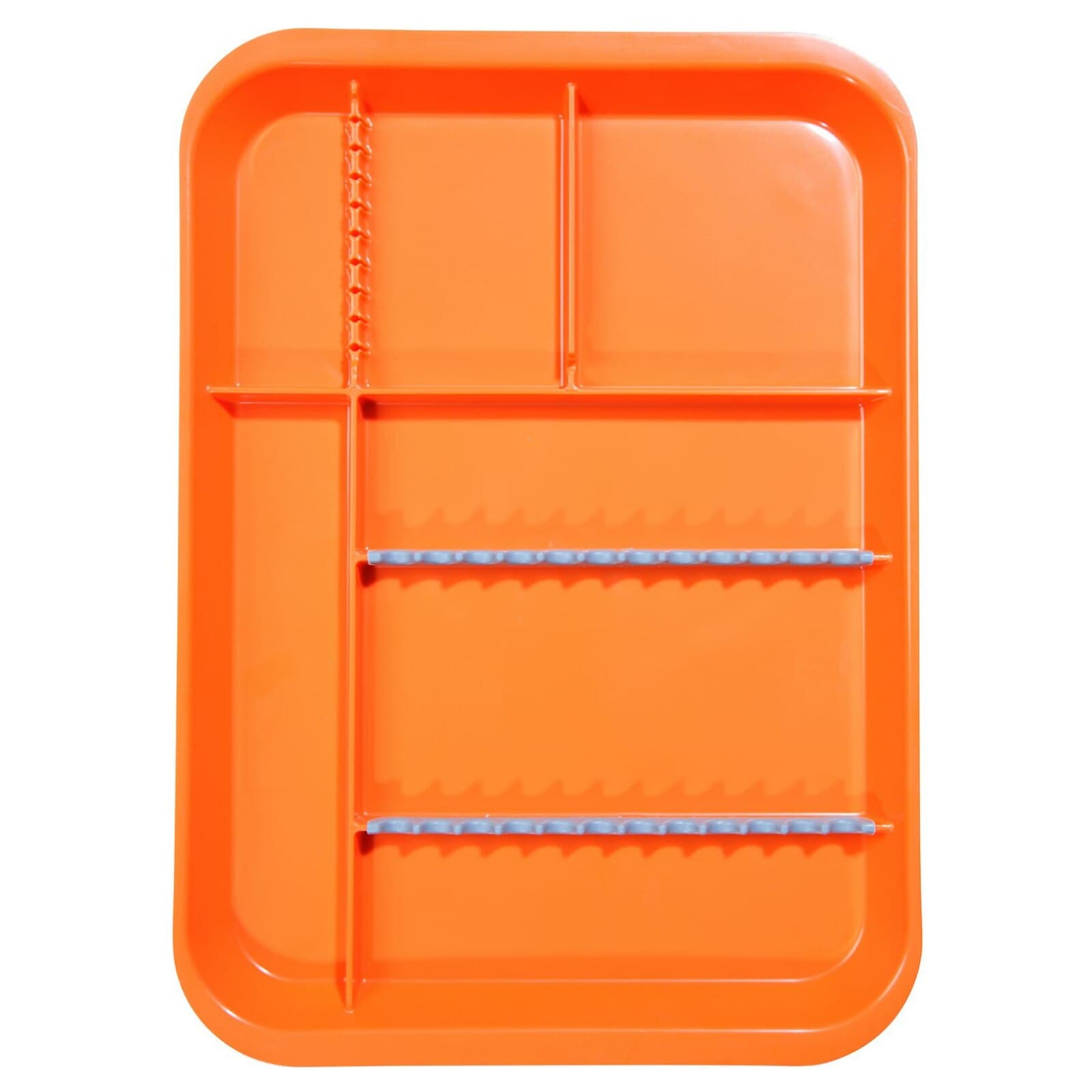 Zirc B-Lok Divided Setup Tray, Size B (Ritter), Neon Orange, 13-3/8" x 9-5/8" x 7/8", 20Z451Q thumbnail 2