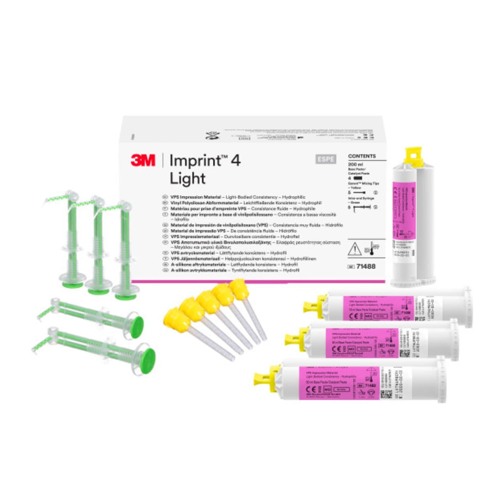 3M Imprint 4 Light Body VPS Impression Material Refill, Regular Set, 50 ml Cartridges, 4/Pk, 71488 thumbnail 3
