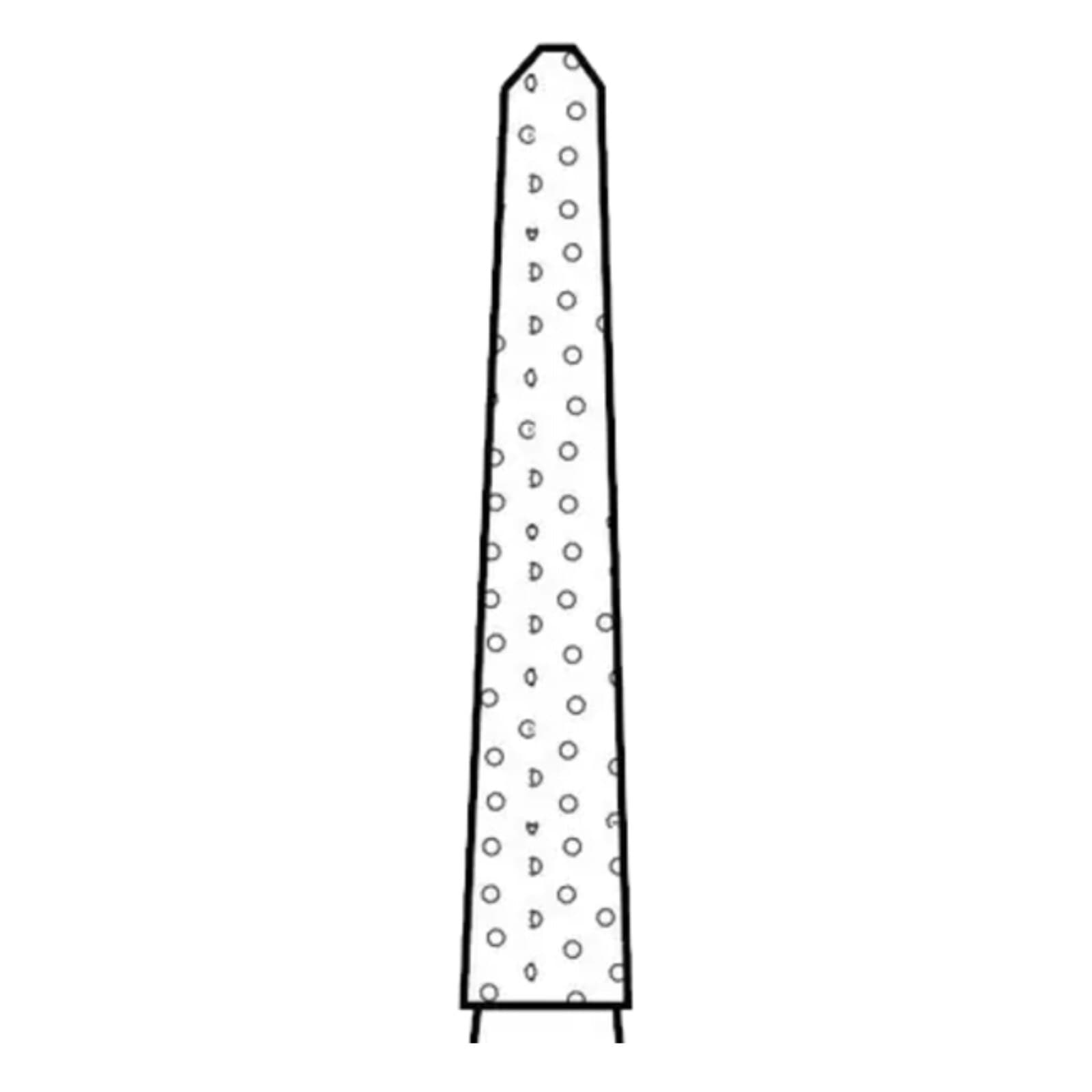 Two Striper® Diamond Bur, FG, Fine, Red, Flame #256.9F, 1.8 mm Major/1.2 mm Minor Diameter, 9.0 mm Length, 5/Pkg, 2015095 thumbnail 2