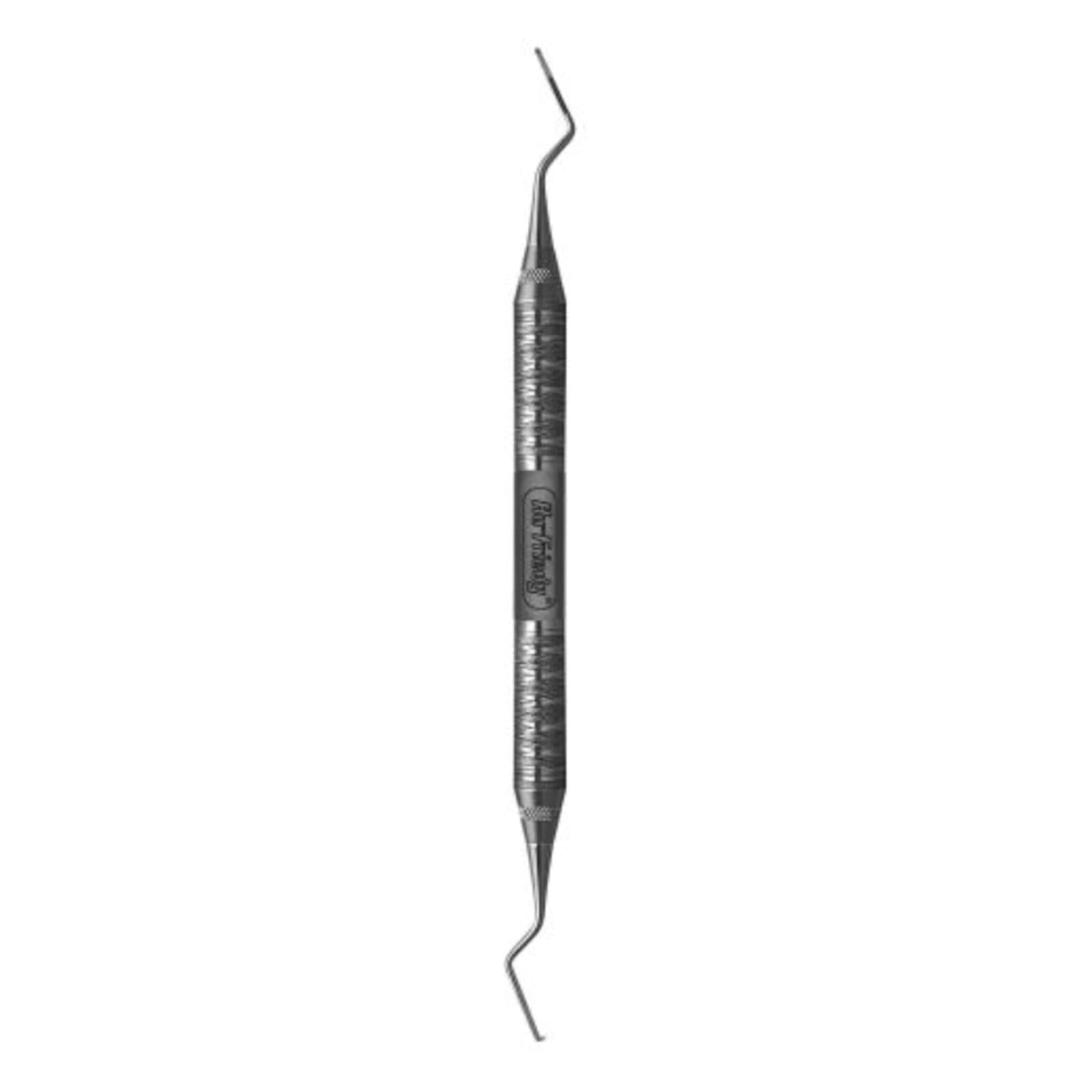 Hu-Friedy #1 Buccal-Lingual Quétin Furcation Curette, Double-Ended, 0.9 mm Blade, #6 Satin Steel Handle, SQBL16 thumbnail 2