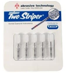 Two Striper® Diamond Bur, Flat End Taper, #700.9VF, Very Fine, Friction Grip, Yellow, 5/Pkg, 2015395 thumbnail 2