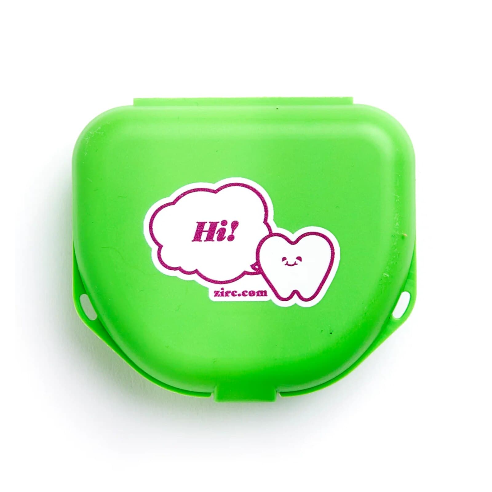 Zirc Imprinted Retainer Box, Neon Green, 1" Deep, 144/Pack, 25V500P - Imprinted Retainer Box 1-1/2In Deep Neon Green Pack of 144 - Image 1