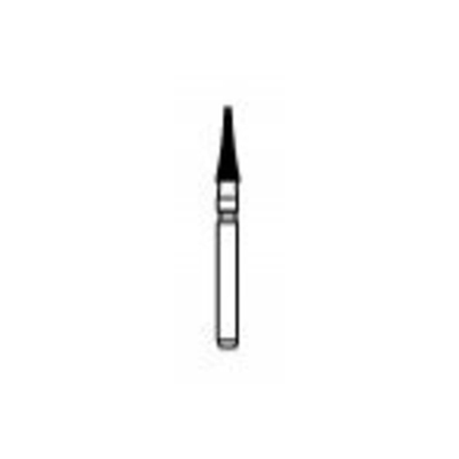 NTI Trimming & Finishing Carbide Bur #7606, Interproximal, 12-Flute, FG, Red, 1.8 mm, 5/Pkg, H50-018 thumbnail 2