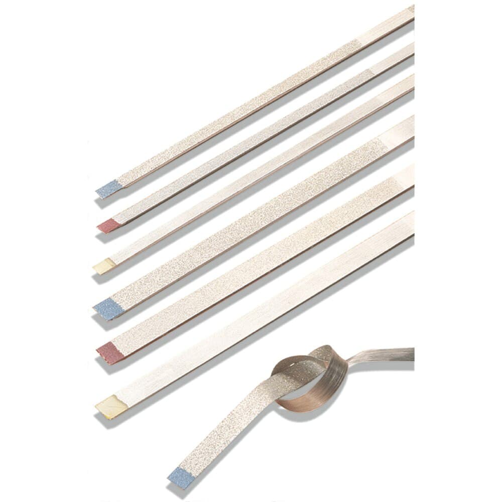 Two Striper (Compo-Strip) Diamond Finishing Strips, 150UF, 3.75 mm, Yellow, 20 Micron Ultra-Finishing, 6/Pk, 2013117 thumbnail 7