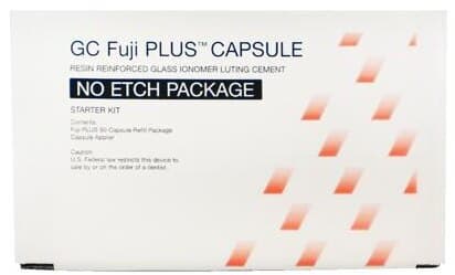 GC Fuji PLUS Resin-Reinforced Glass Ionomer Luting Cement, No-Etch Capsule Starter Package, 48 Capsules + Capsule Applier thumbnail 10