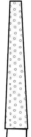 Two Striper Diamond Bur, FG, Flat-End Taper, #703.10C, 1.8 mm Major/1.1 mm Minor Diameter, 10 mm Length, Coarse, Green, 5/Pk, 2015347 thumbnail 7