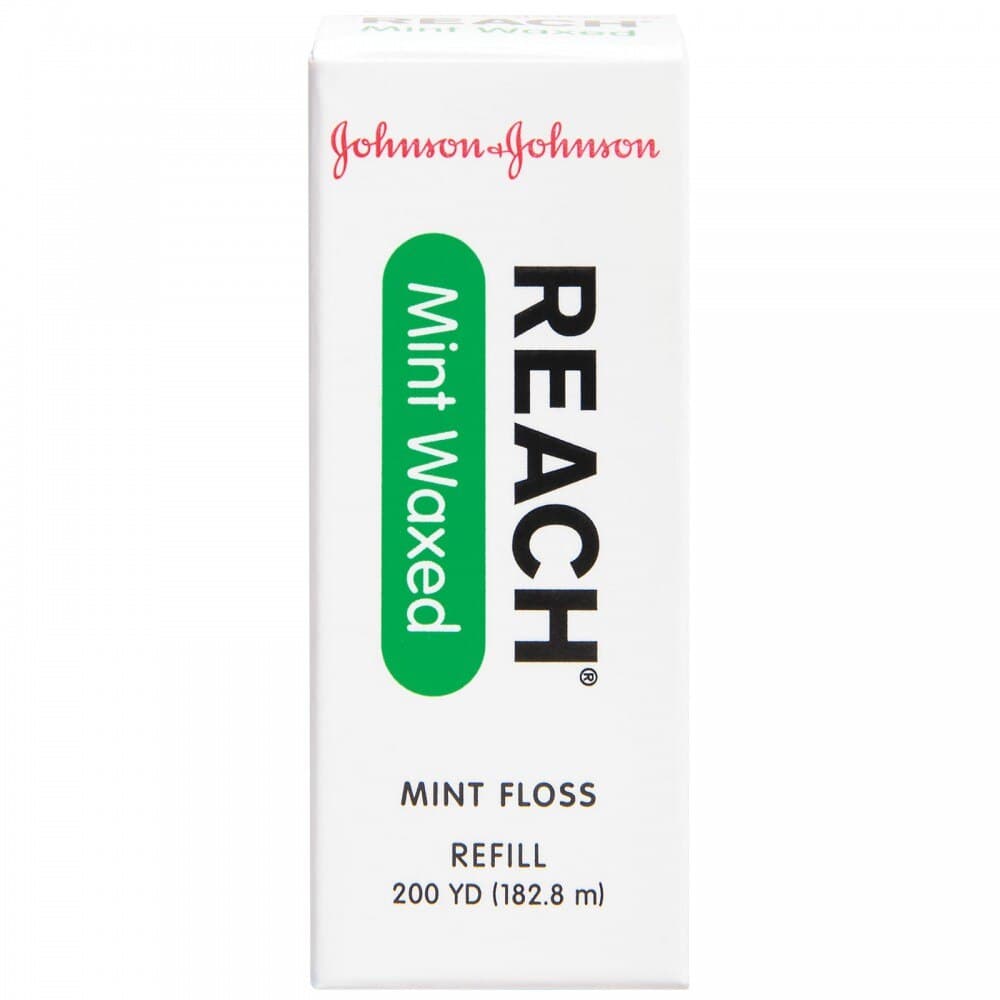Reach Waxed Dental Floss Refill, Mint, 200 yd Spool, No Dispenser, 211896400 thumbnail 9