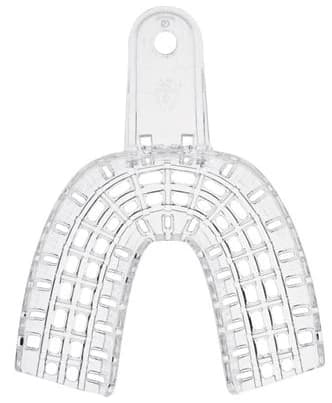 President Disposable Impression Trays, #5 Small Upper, Clear Perforated Plastic, 12/Pk, C6905 thumbnail 10