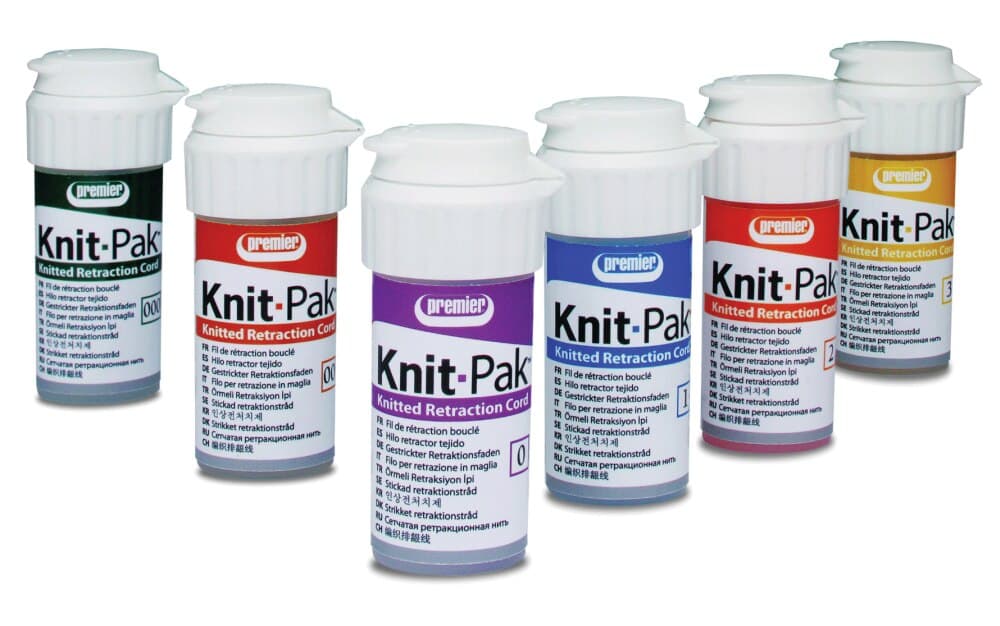 Knit-Pak+ Impregnated Knitted Gingival Retraction Cord, Aluminum Chloride, Size 2, Orange, 100", 1/Pk, 9007565 thumbnail 2