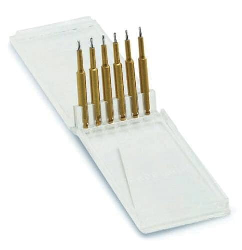 Coltene TMS Kodex Drill K96, Gold, Depth-Limiting, 0.027" x 0.079" (0.675 mm x 2 mm), 6/Pk thumbnail 4