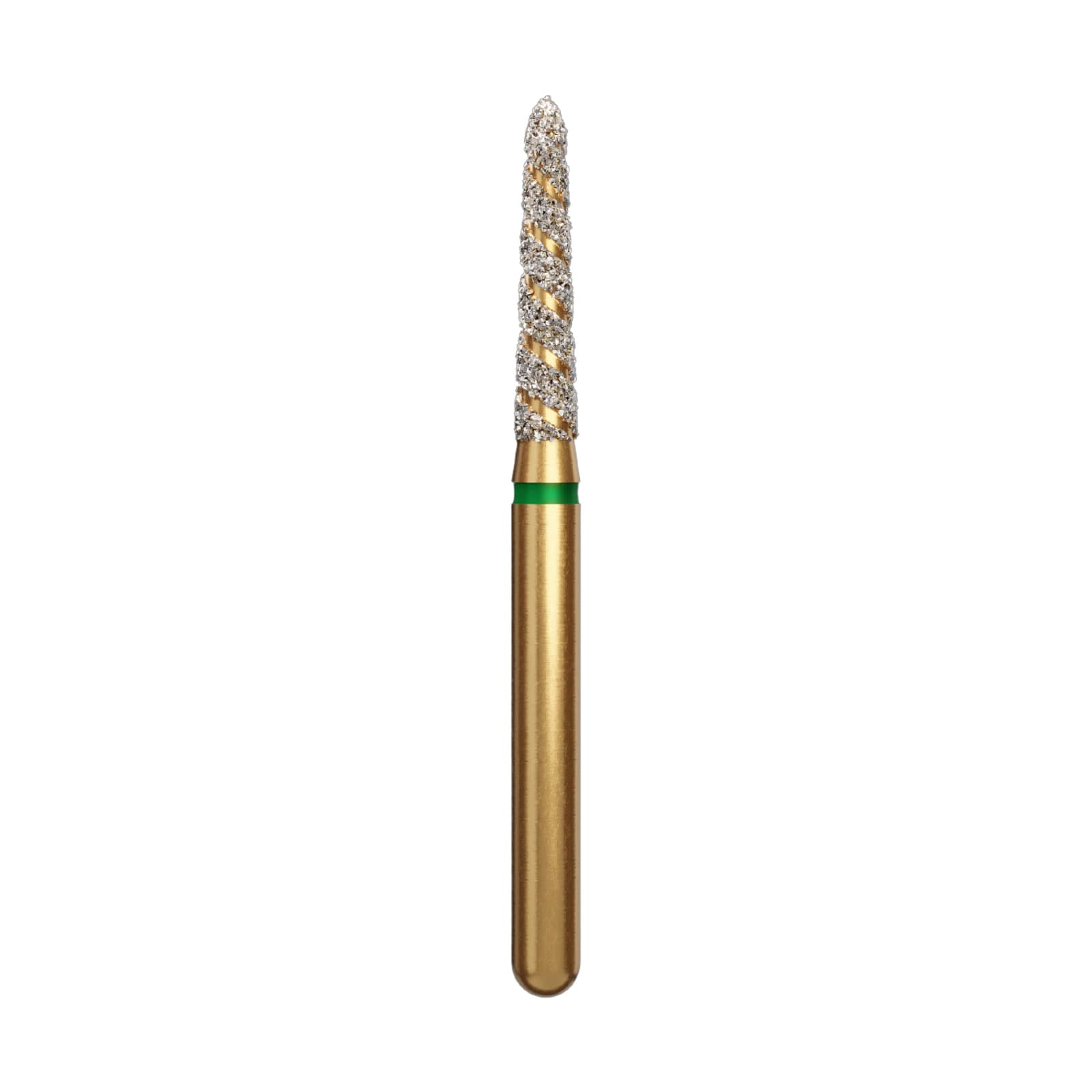 Alpen TurboCut Diamond Bur, FG #878K-016, Curettage/Beveled Taper, Supercoarse Grit, 5/Pk - Alpen TurboCut Diamond FG 878-016 5/Pk - Image 1