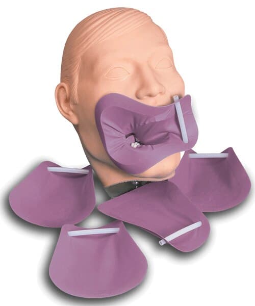 Aseptico Handi-Dam Latex-Free Pre-Framed Rubber Dam, Purple/Mauve, Powder-Free, Medium, 20/Pk, I-70LF thumbnail 7