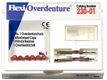 Flexi-Overdenture Stainless Steel Refill, Size 1, Red, 6 Posts, 230-01 thumbnail 3