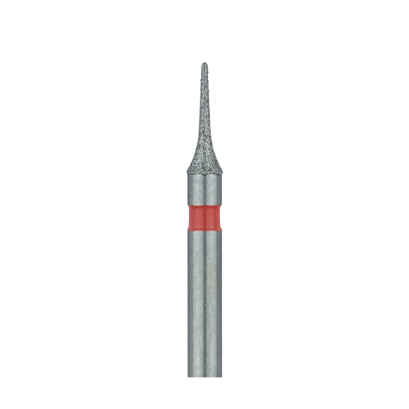 Meisinger Multi-Use Diamond Bur, Friction Grip, Interproximal, Mosquito Shape, 820F, 1.6 mm Head, Fine Grit, Red Ring, 5/Pk, 820F-016-FG thumbnail 4