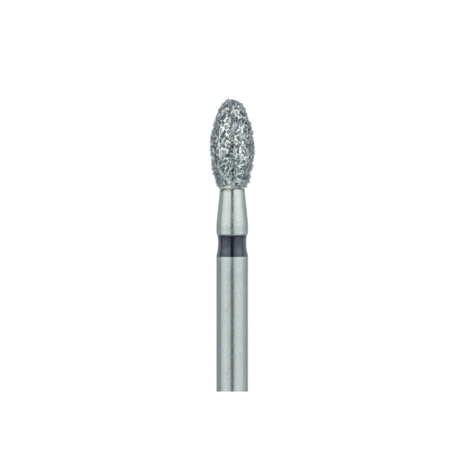Meisinger Multi-Use Diamond Bur, Friction Grip, Football (Egg) Shape, Super Coarse (Black), 2.3 mm Head Diameter, 4.2 mm Working Length, 5/Pk, 833H-023-FG thumbnail 4