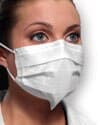 Crosstex Ultra Sensitive FogFree SecureFit Earloop Face Mask with Wrap-Around Shield, ASTM Level 3, White, 25/Box, GCPWSSF thumbnail 9