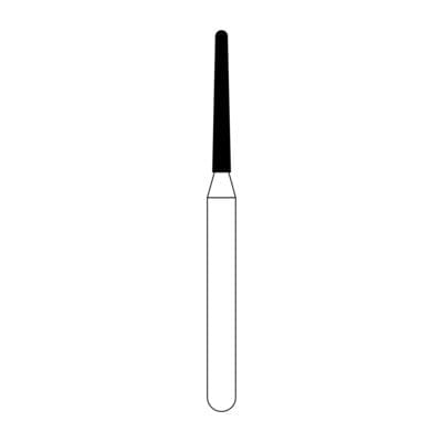 NTI Diamond Bur, FG, Round End Taper, #856-010, 1.0 mm, Medium Grit, 5/Pk, M856-010 thumbnail 7