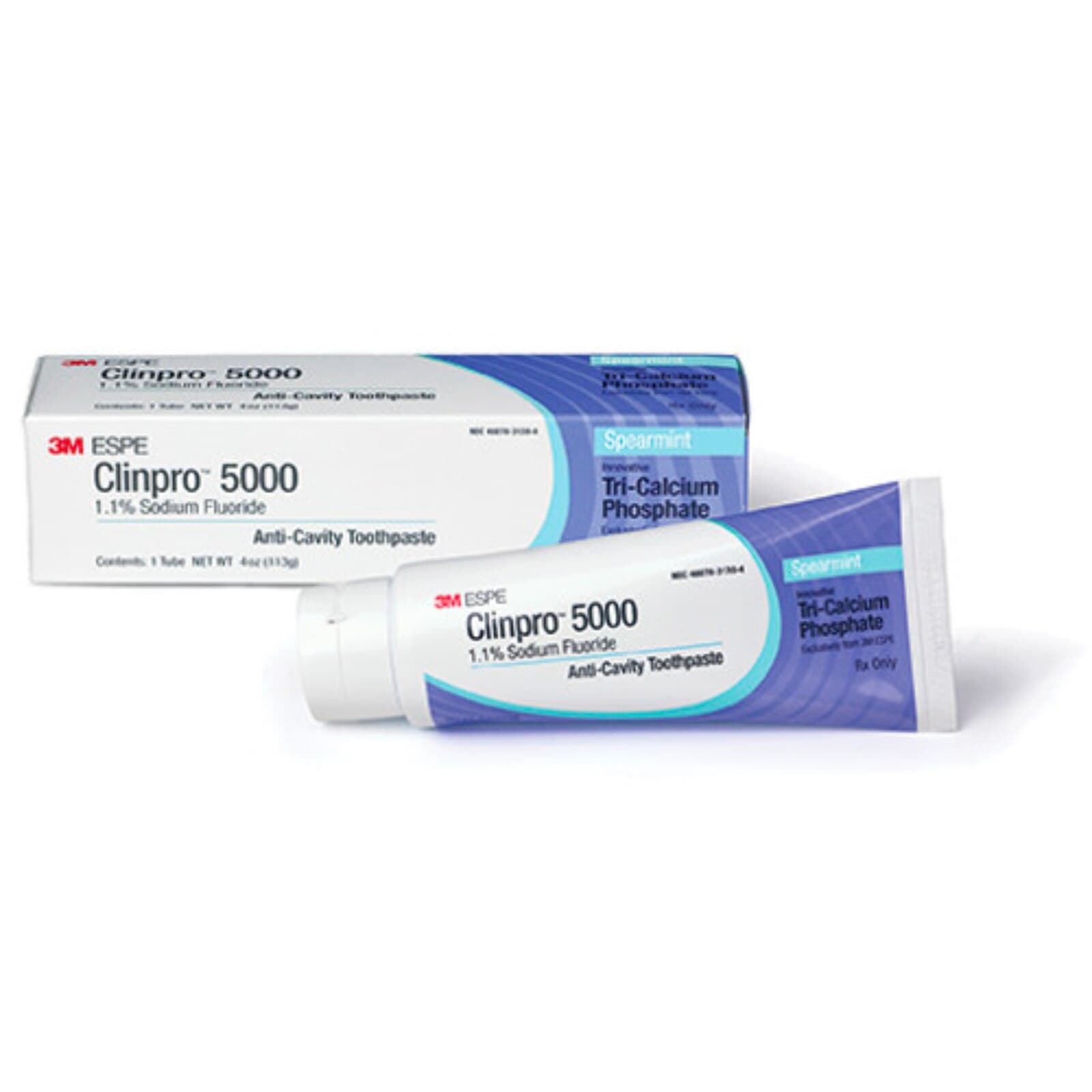 Clinpro 5000 1.1% Sodium Fluoride Anticavity Toothpaste, Spearmint, 4 oz Tube, 12115SM thumbnail 2