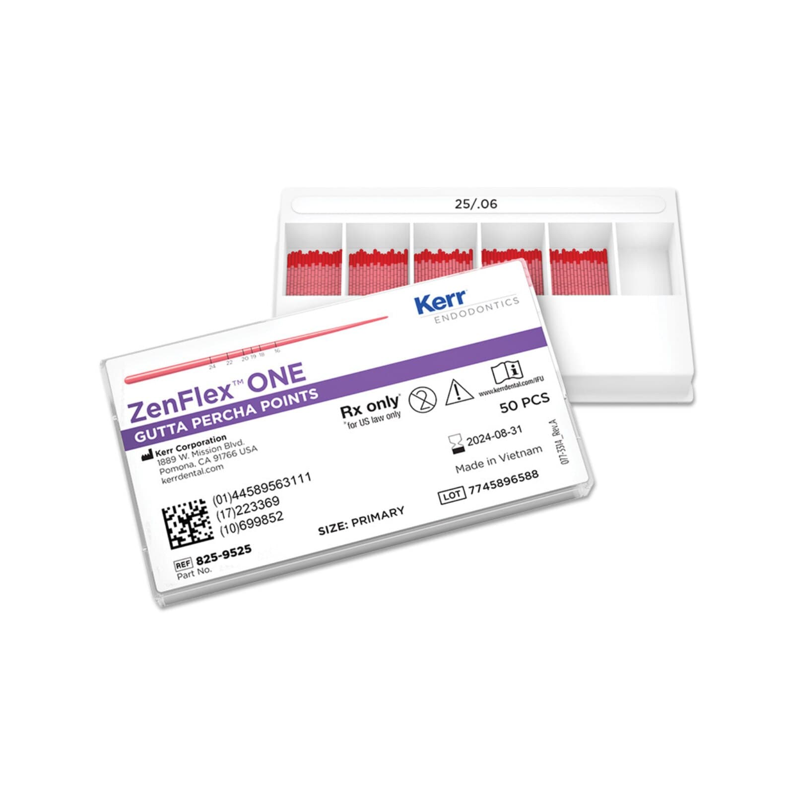 ZenFlex Gutta Percha Points, .04 Taper, Size #40, Black, 50/Pk, 825-9440 thumbnail 2