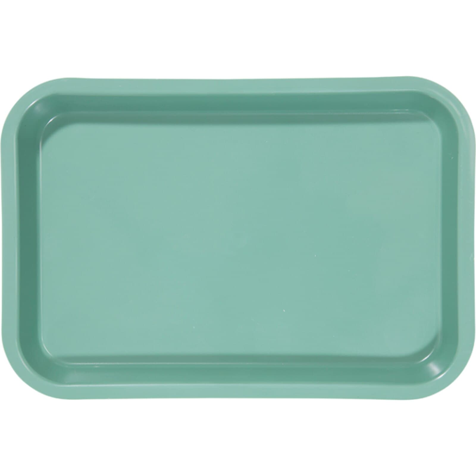 Zirc Mini Flat Setup Tray, Plastic, Green, 9-3/8" x 6-3/8" x 7/8", F-Size, 20Z101D thumbnail 3