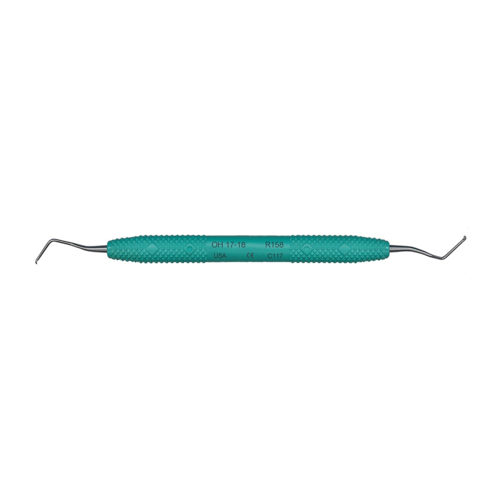 PDT O'Hehir New Millennium 17/18 Debridement Curette, Double-Ended, Green Resin Handle, R158 thumbnail 7