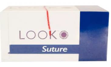 Look Plain Gut Absorbable Suture, 3-0, 27" (70 cm), C-6 Reverse Cutting Needle, 3/8 Circle, Beige, 12/Box, 554B thumbnail 10