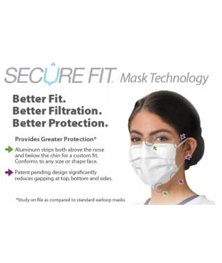 Isofluid SecureFit Earloop Surgical Face Mask, ASTM Level 1, Lavender, One Size Fits Most, 50/Box, GCILVSF thumbnail 14