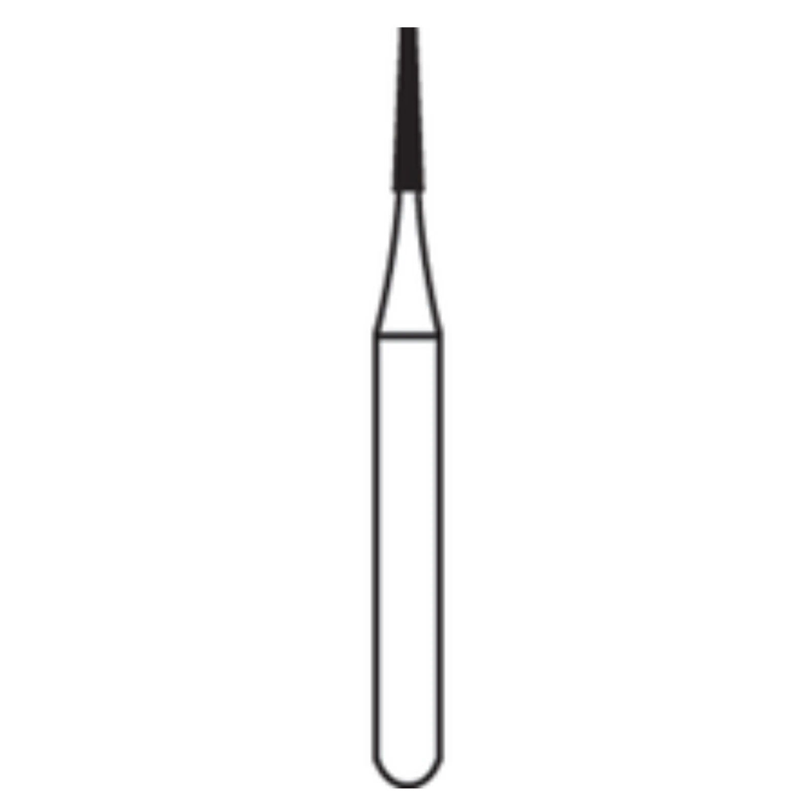 Alpen FG Carbide Bur #169L, Long Tapered Fissure, 0.9 mm Head Diameter, Friction Grip, Clinic Pack, 100/Pk - Alpen&reg; FG Carbide Burs - Clinic Pack - #169L - Image 1