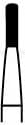 Alpen Operative Surgical Carbide Burs, FG, Straight Fissure, #245, 0.8 mm, 100/Pk, R100245C thumbnail 12