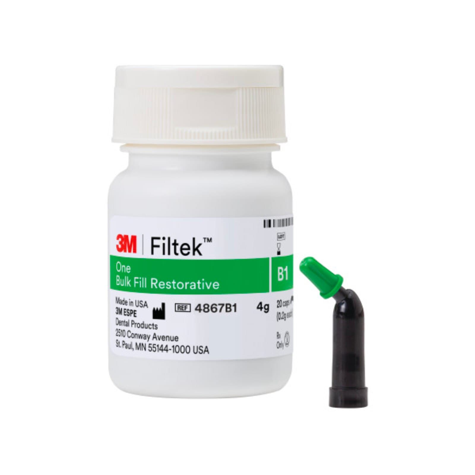 3M Filtek One Bulk Fill Restorative Capsules, Shade B1, 0.2 g, 20/Pk, 4867B1 thumbnail 12