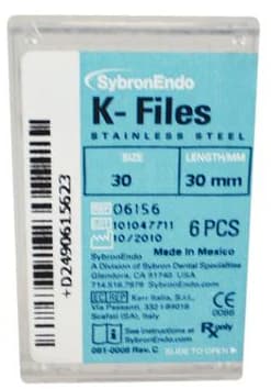Kerr (SybronEndo) K-Files, Stainless Steel, Size #08, 30mm, Gray, 6/Pack, 14129 thumbnail 12