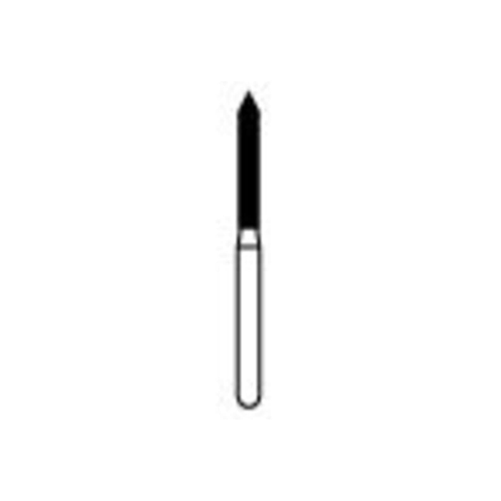 NTI® FG Diamond Bur, Coarse, Beveled End Cylinder, #886-014, Green, 5/Pkg, C886-014 thumbnail 2