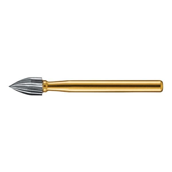 Kerr Trimming & Finishing Carbide Bur, FG 7106, Flame, 12 Flute, 1.8mm Diameter, 3.4mm Length, 10/Pkg, FG7106-KC0 thumbnail 2