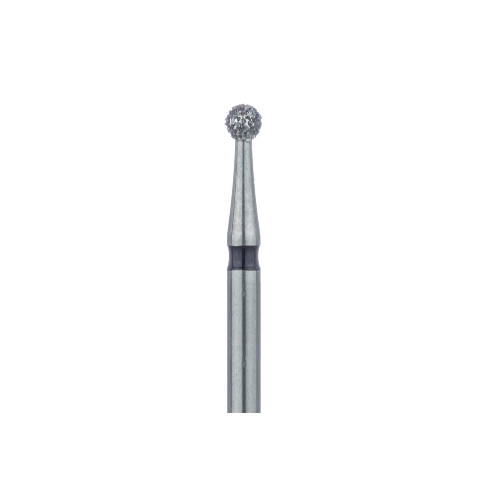 Meisinger 801H-018-FG Diamond Bur, FG, Super Coarse, Black, Round, 1.8 mm Head Diameter, 5/Pkg thumbnail 3