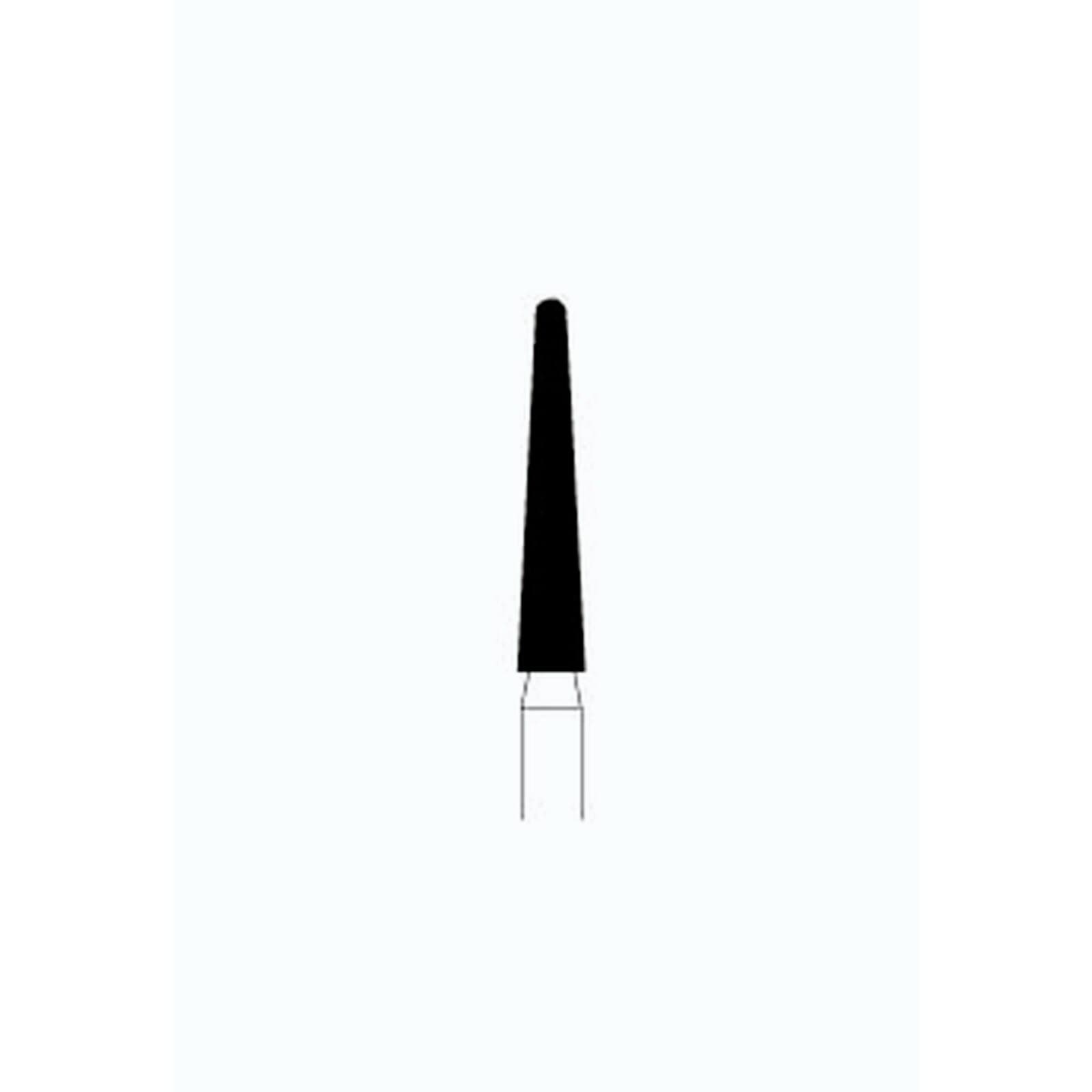 NTI Diamond Bur, FG, Long Round End Taper, # SC850L, 1.8 mm, Super Coarse, Black, 5/Pk, SC850L-018 thumbnail 3