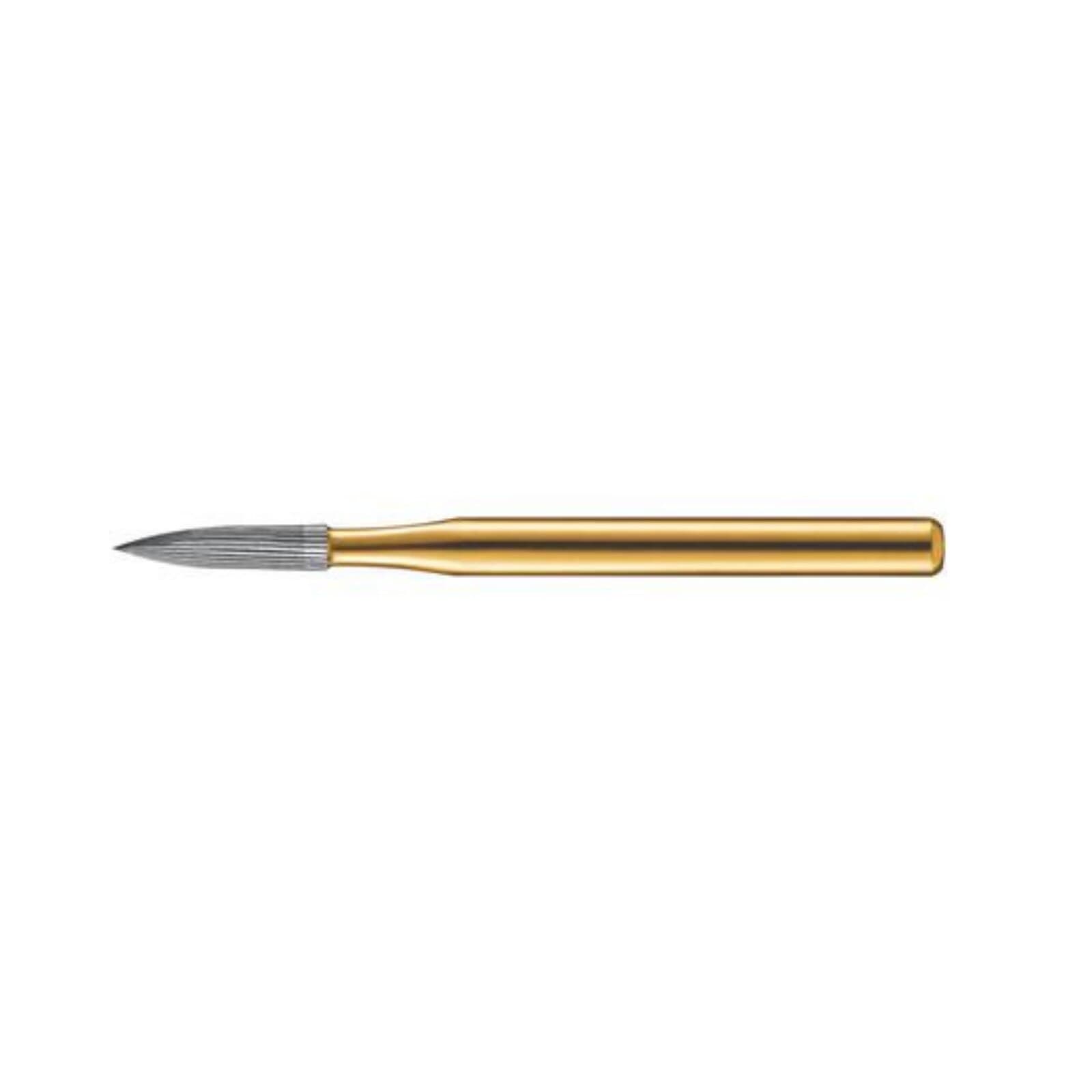 Kerr Trimming & Finishing Carbide Bur FG 7902, Needle Shape, 12 Flute, 1 mm Diameter, 3.4 mm Length, 100/Pk thumbnail 2