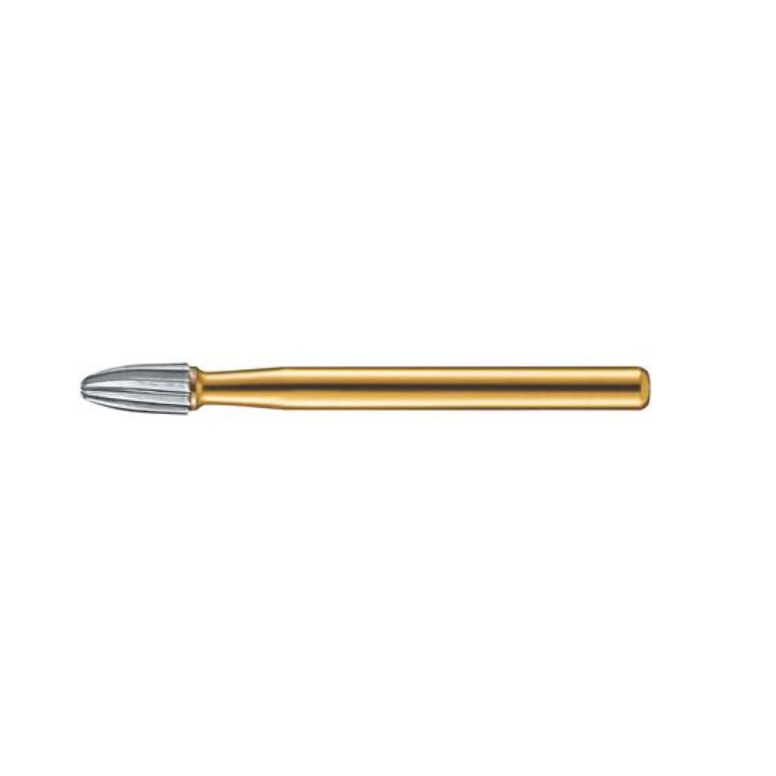 Kerr Trimming & Finishing Carbide Bur, FG 7406, Egg Shape, 12 Flute, 1.8mm Diameter, 3.4mm Length, 100/Pk, FG7406-KCC thumbnail 2