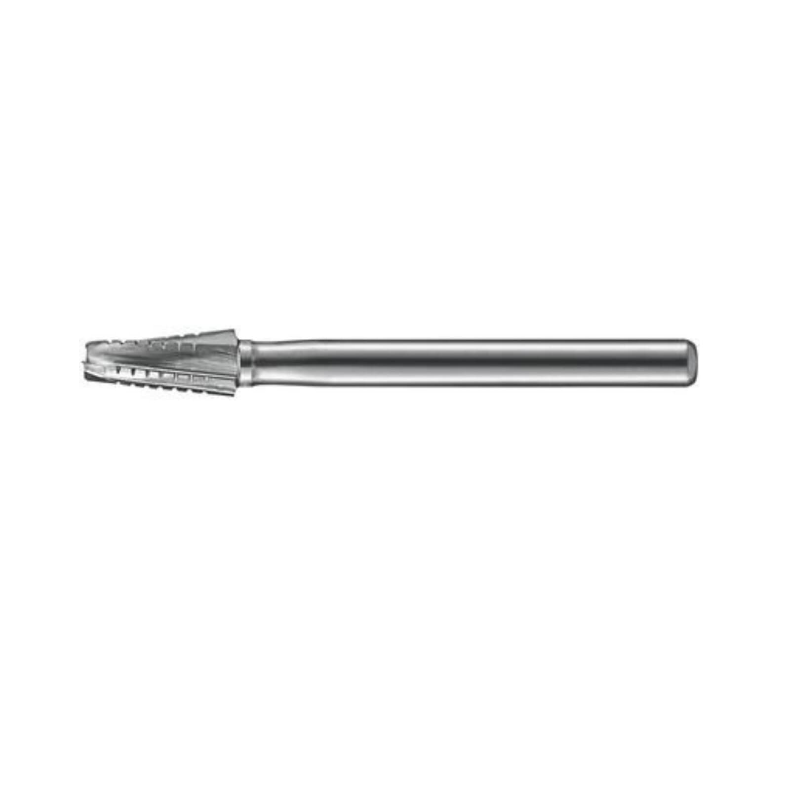 Kerr (KaVo Kerr) Carbide Bur #1703, Tapered Fissure, Round End, X-Cut, 6 Flutes, 2.1 mm Diameter, 4.5 mm Length, Handpiece Shank, 5/Pk thumbnail 2