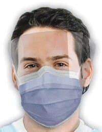 Isofluid FogFree Earloop Surgical Face Mask with Shield, ASTM Level 1, Turquoise, 25/Box, GCIPWT thumbnail 7