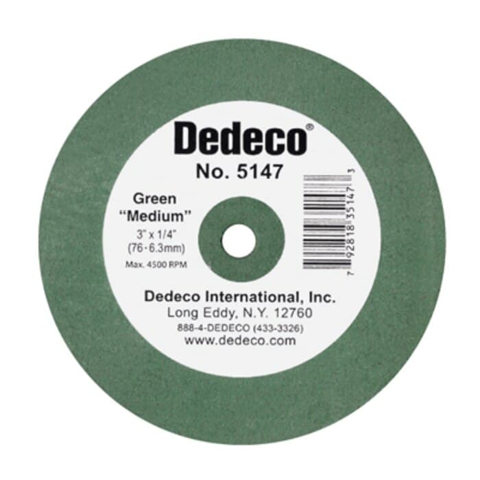 Dedeco Red Acrylic Lathe Wheel, 3" x 3/8", 1/Pk, 5160 thumbnail 2