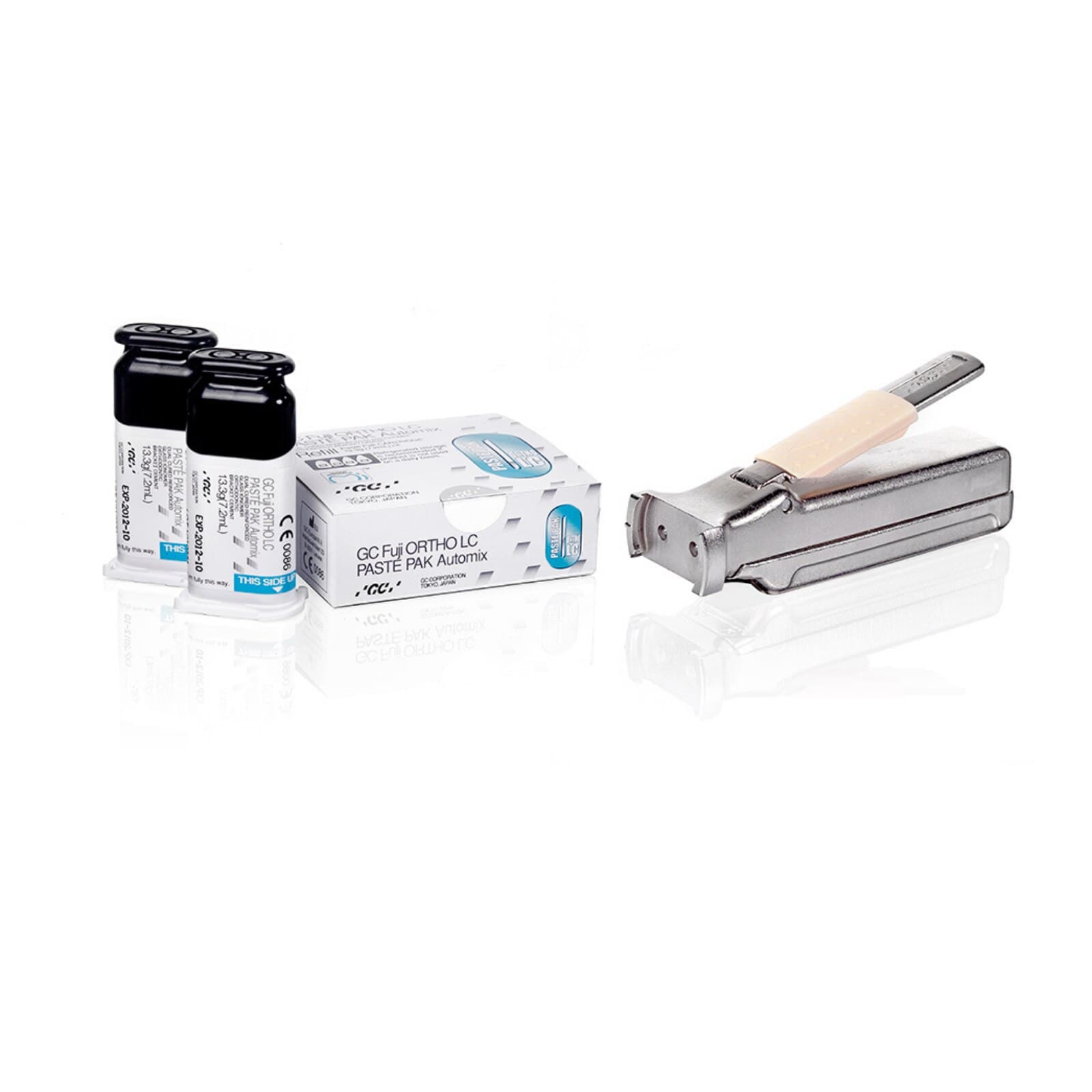 GC Fuji Ortho LC Automix SL Paste Pak System, Light-Cured Resin-Reinforced Glass Ionomer Orthodontic Cement, 13.3g (7.2mL) Cartridge, 013571 thumbnail 2