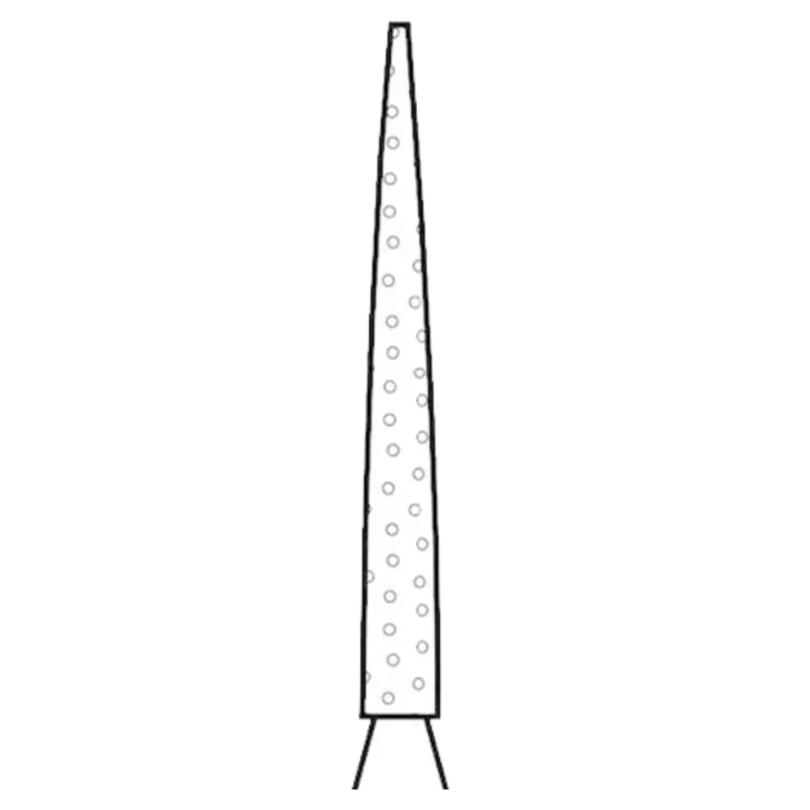 Two Striper Diamond Burs, FG, Flame, 261.8F, 1.1 mm Major/0.4 mm Minor Diameter, 8 mm Length, Fine, Red, 5/Pk, 2015154 thumbnail 7